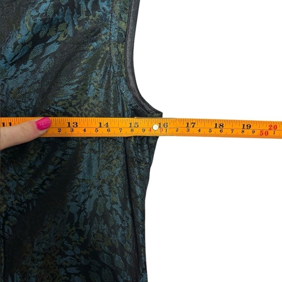 Bianca Niro Elegant Black Multi-print Jewel Embellished Sleeveless Dress Size P - Picture 9 of 12